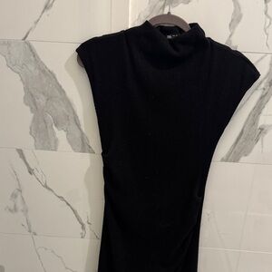 Zara Elegant Black Mini Dress